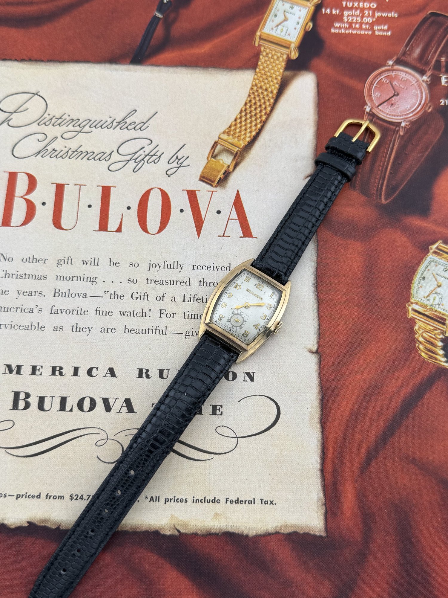 Bulova Tank Style Watch| 17 Jewels | Swiss Manual Wind | Cal. 10BC